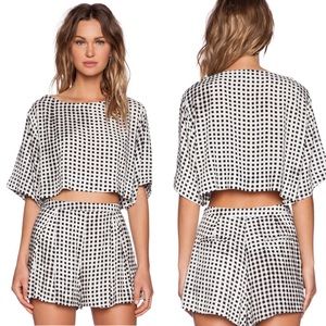 MINKPINK Gingham Shorts/ Top Set